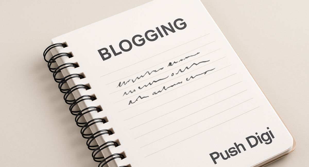 Bloc-notes avec brouillons de textes pour service blogging chez Push Digi Bloc-notes avec brouillons de textes pour service blogging chez Push Digi