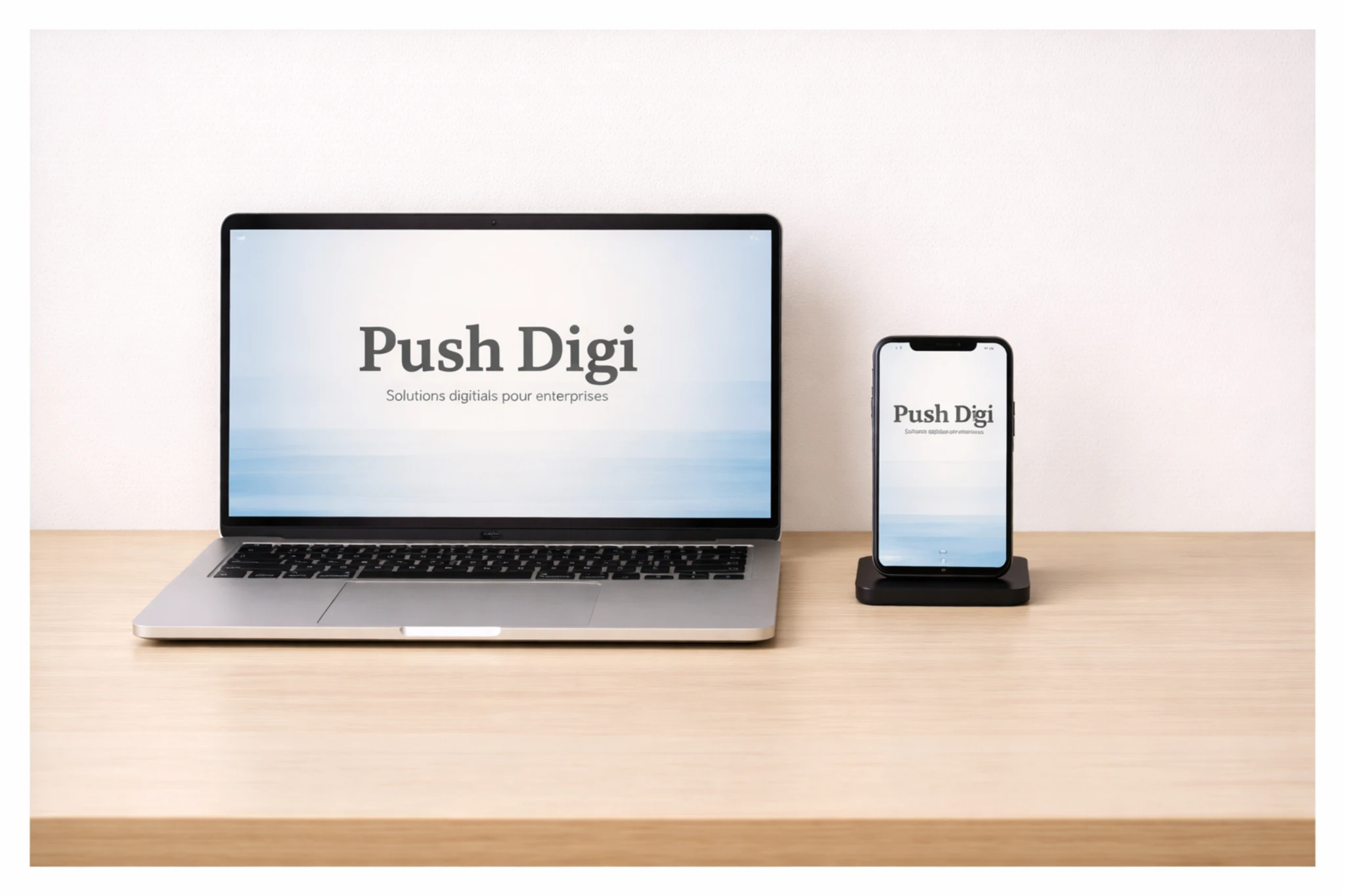 Création de site internet professionnel à Bruxelles par Push Digi sur ordinateur et mobile