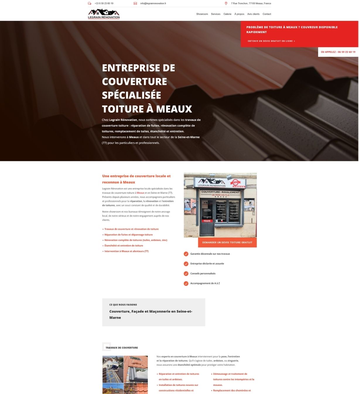 Création d’un site SEO local pour une entreprise de rénovation à Meaux