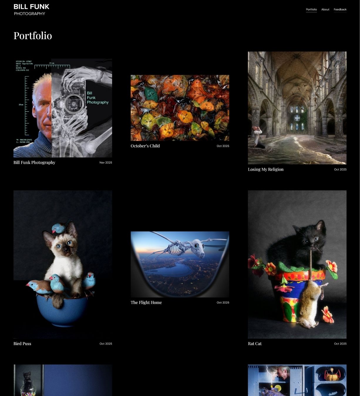 Création d’un site portfolio premium pour un univers photographique et artistique