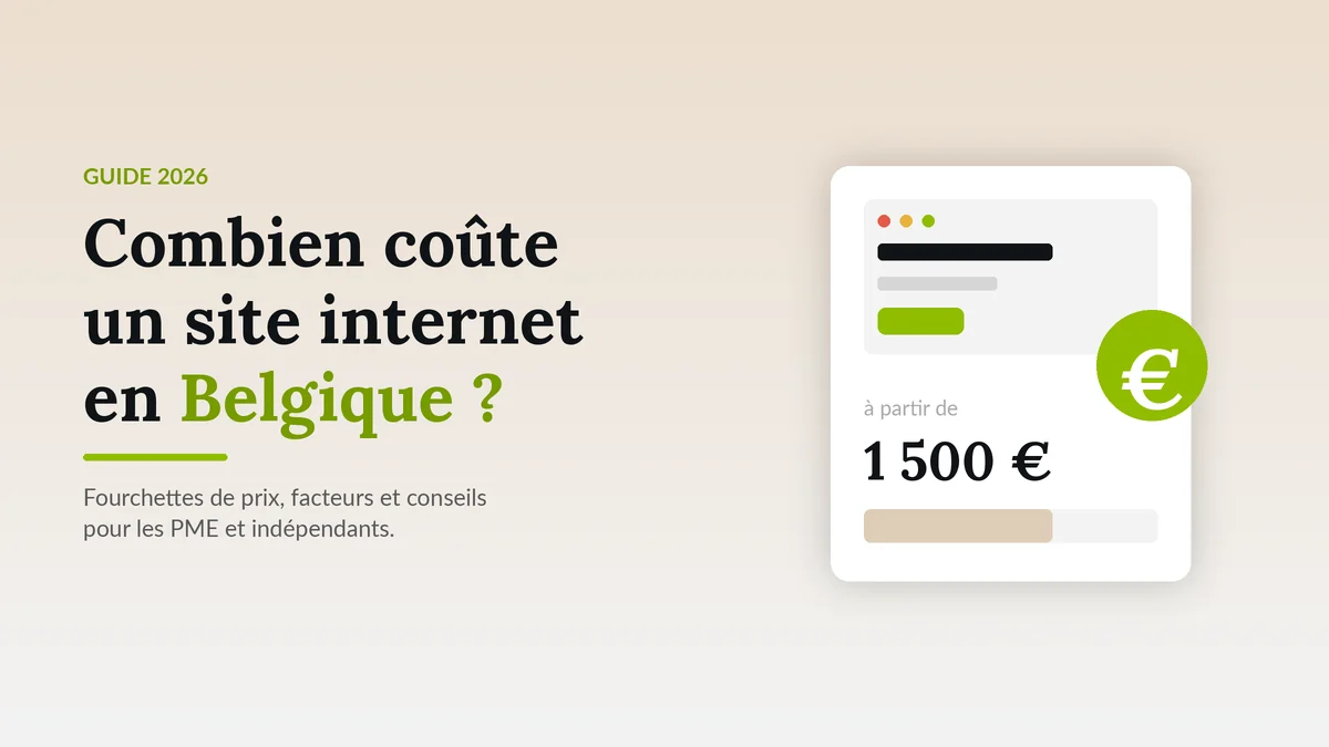 Combien coûte un site internet en Belgique en 2026