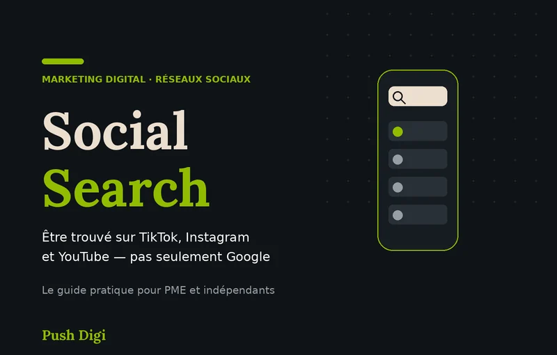 Social Search : être trouvé sur TikTok, Instagram et YouTube, pas seulement sur Google