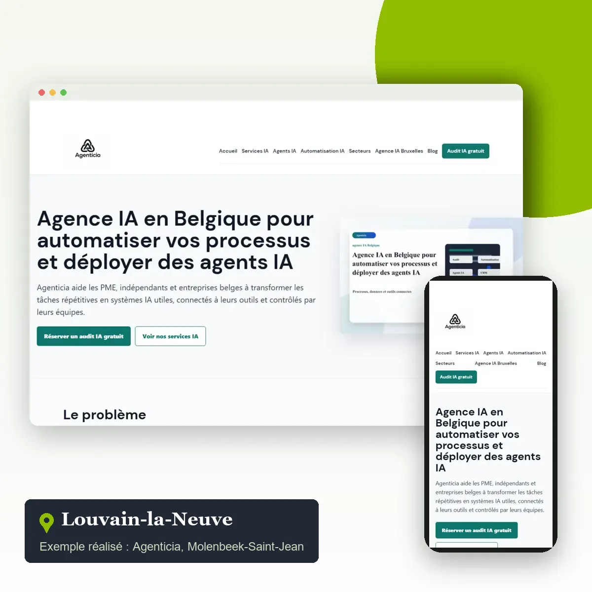 Création de site internet à Louvain-la-Neuve (Ottignies-Louvain-la-Neuve) Création de site internet à Louvain-la-Neuve : exemple du site d’une entreprise de rénovation du Brabant wallon réalisé par Push Digi