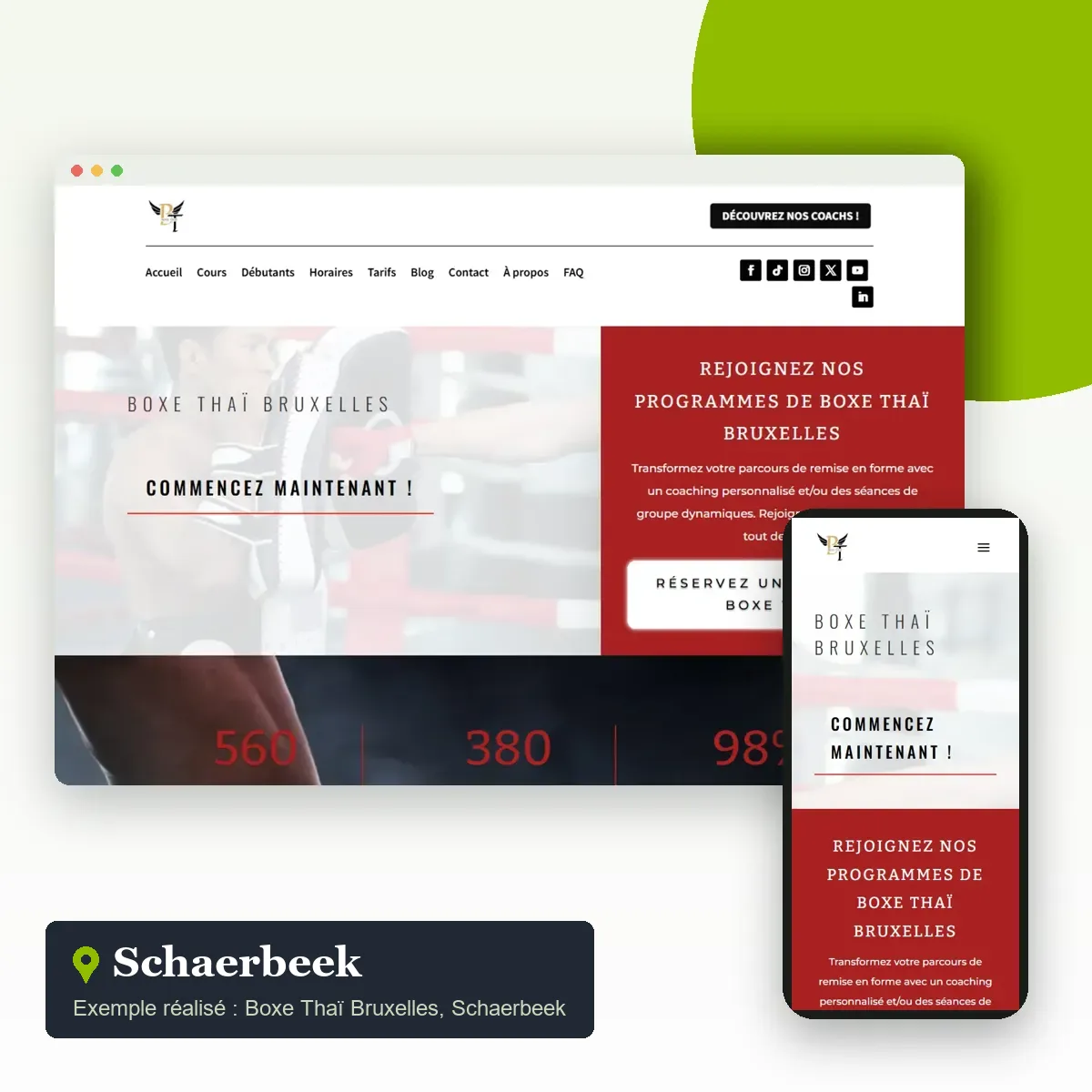 Création de site internet à Schaerbeek : site trilingue de Belux Cleaning, société de nettoyage schaerbeekoise