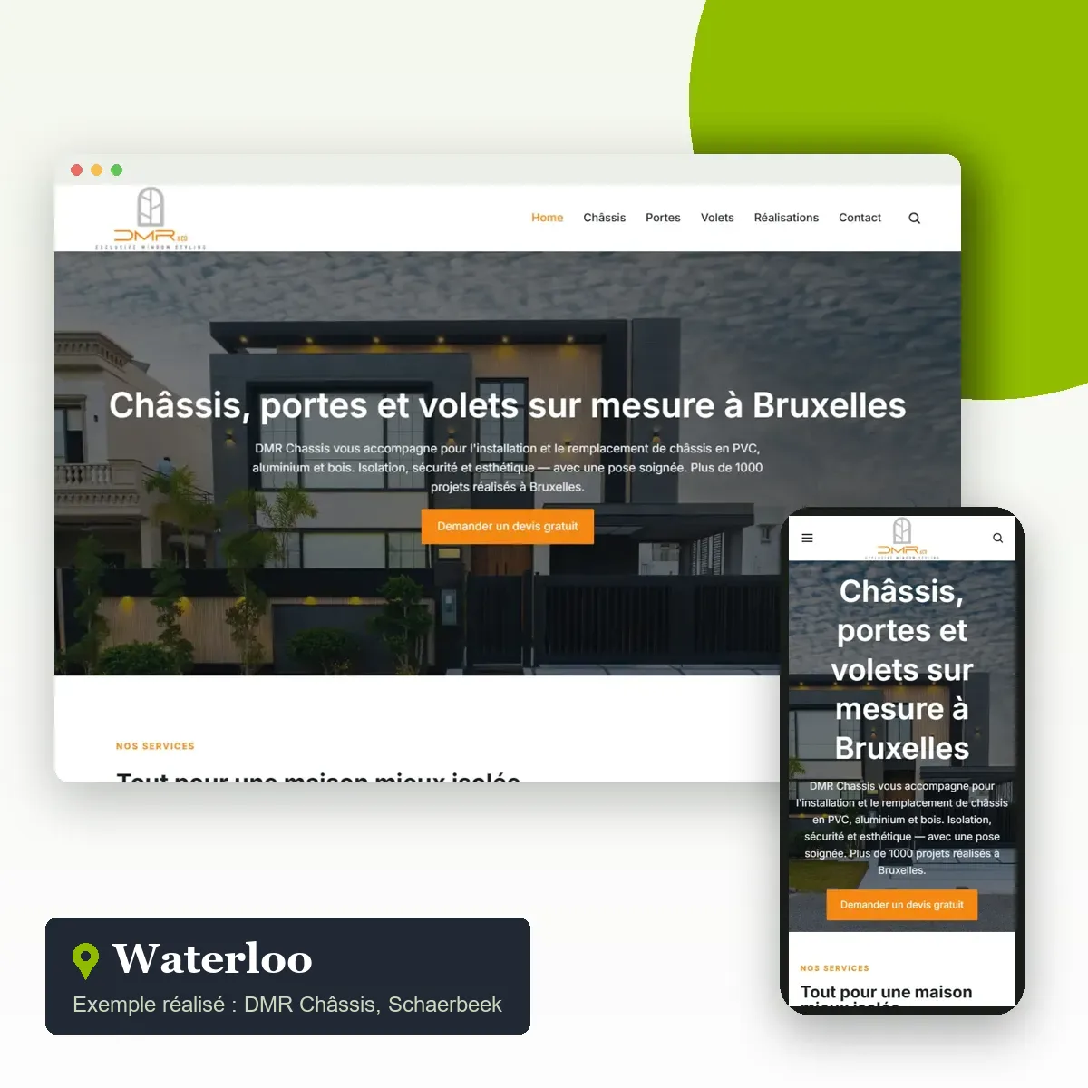 Création de site internet à Waterloo Création de site internet à Waterloo : exemple du site d’une entreprise de rénovation du Brabant wallon réalisé par Push Digi