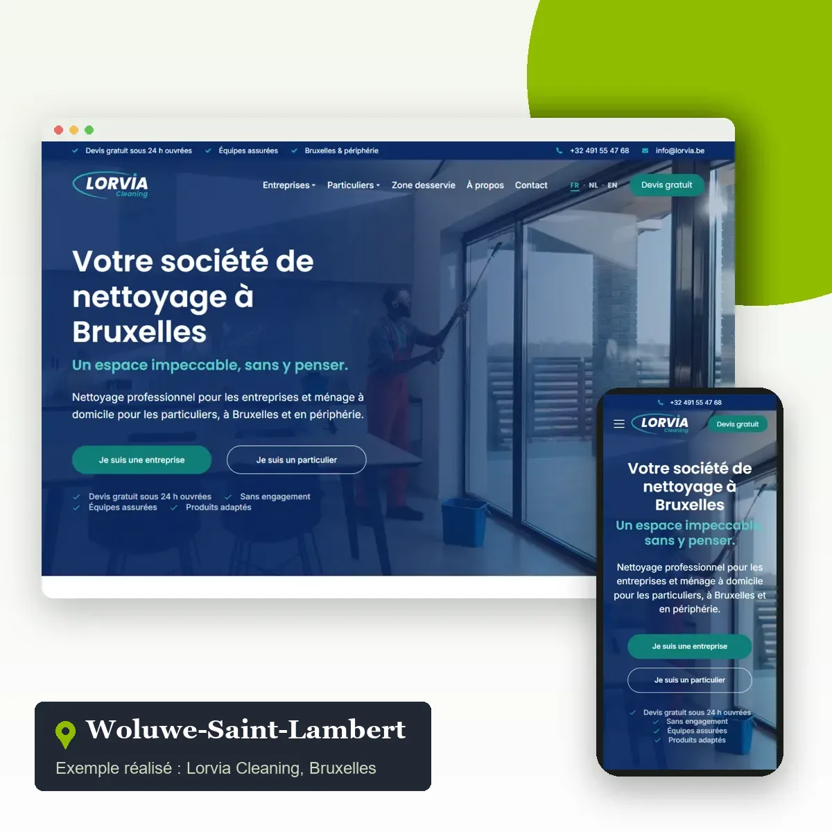 Création de site internet à Woluwe-Saint-Lambert : exemple du site d’Allo Chauffagiste, chauffagiste d’Ixelles qui dessert Woluwe-Saint-Lambert